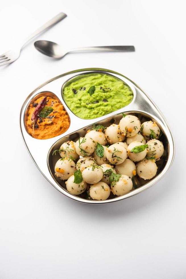 Goli Idli or Idly balls photo