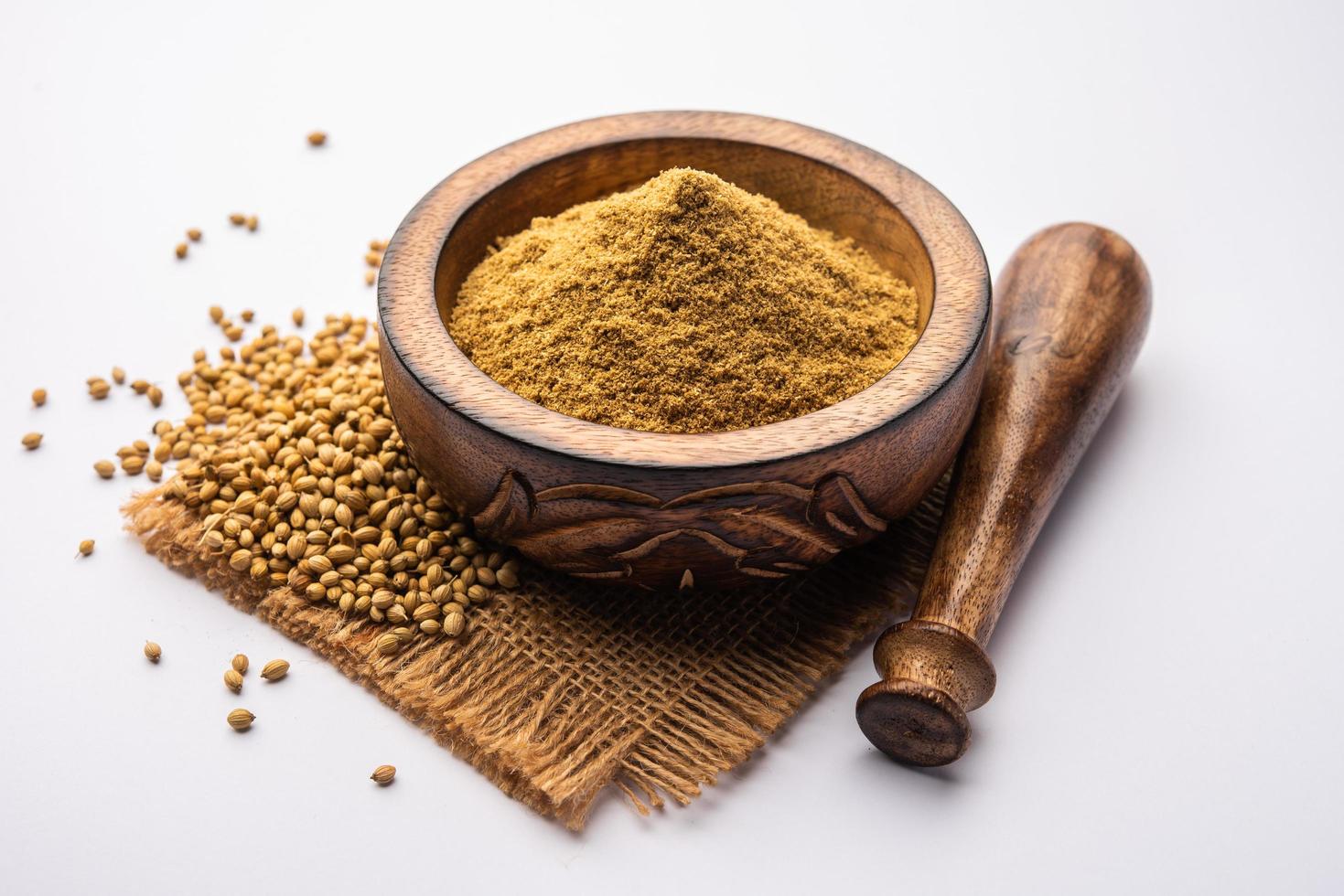 coriander powder or dhaniya powder photo