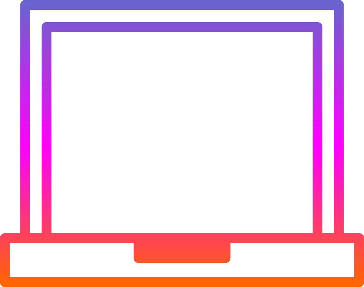 Laptop Screen Vector Icon Design