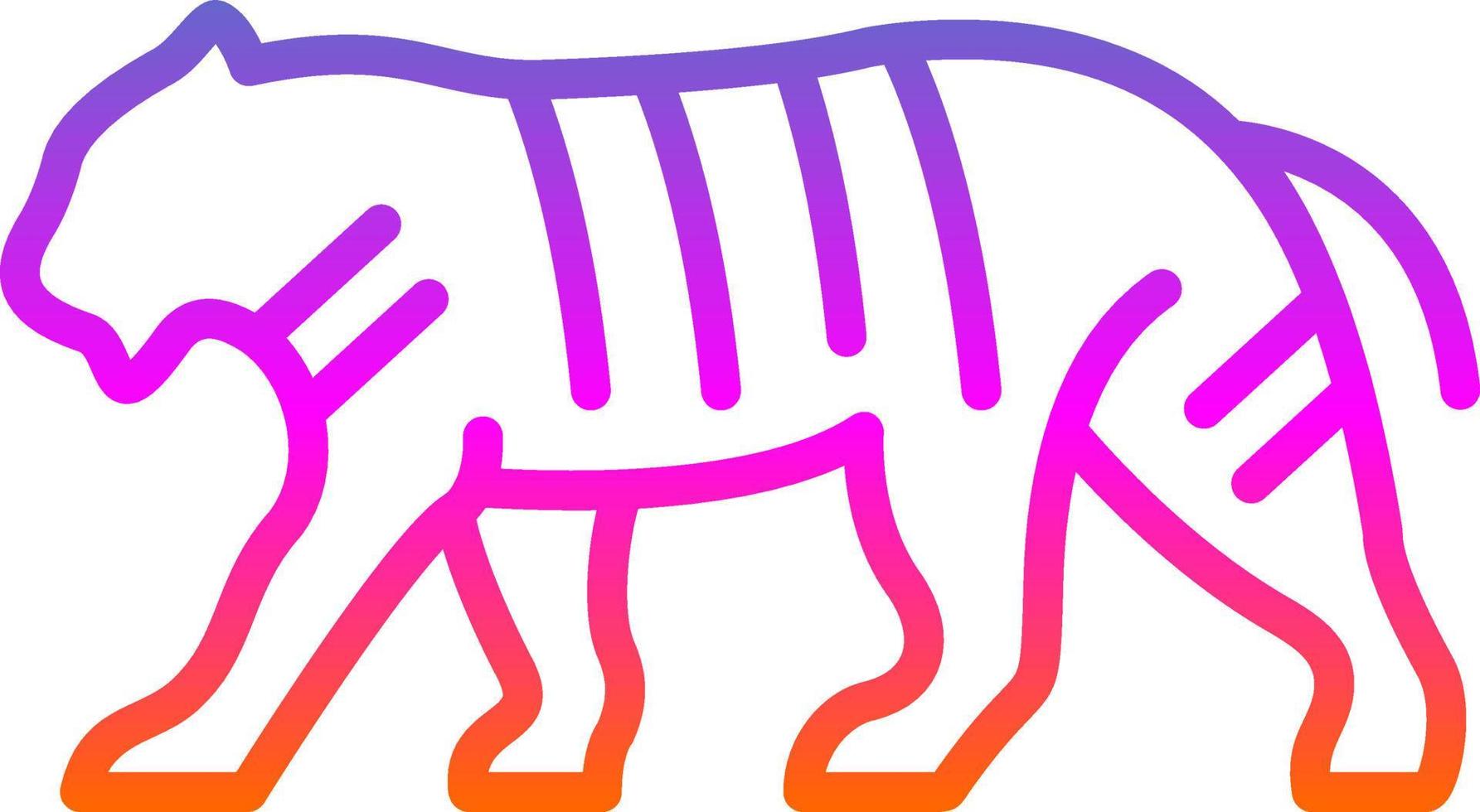 diseño de icono de vector de tigre