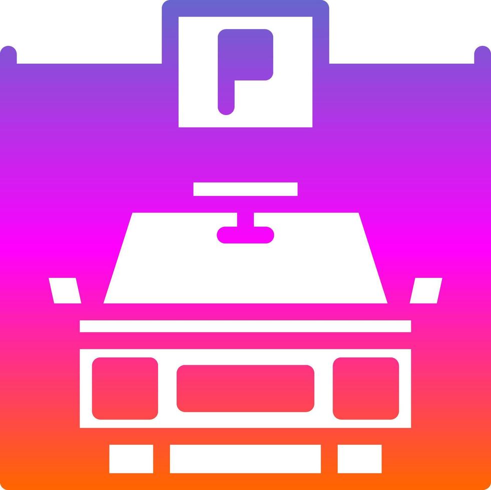 Parking Vector Icon Design
