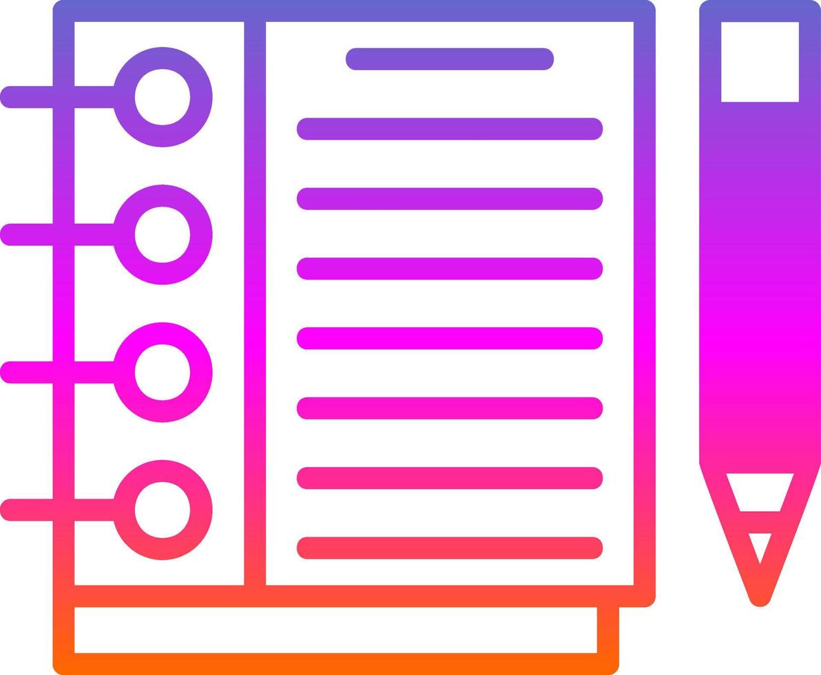 Sketchbook Vector Icon Design