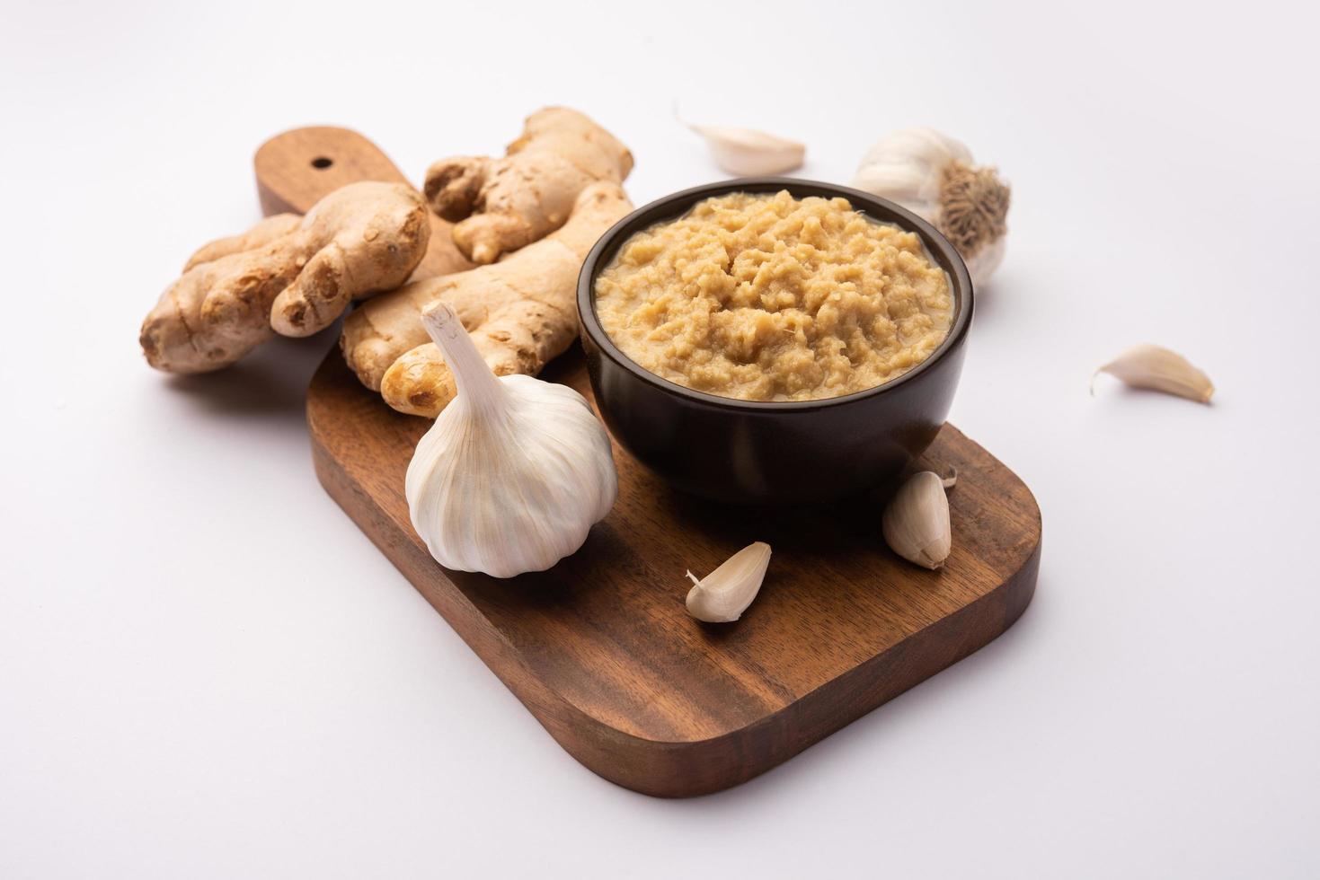 Ginger garlic paste photo