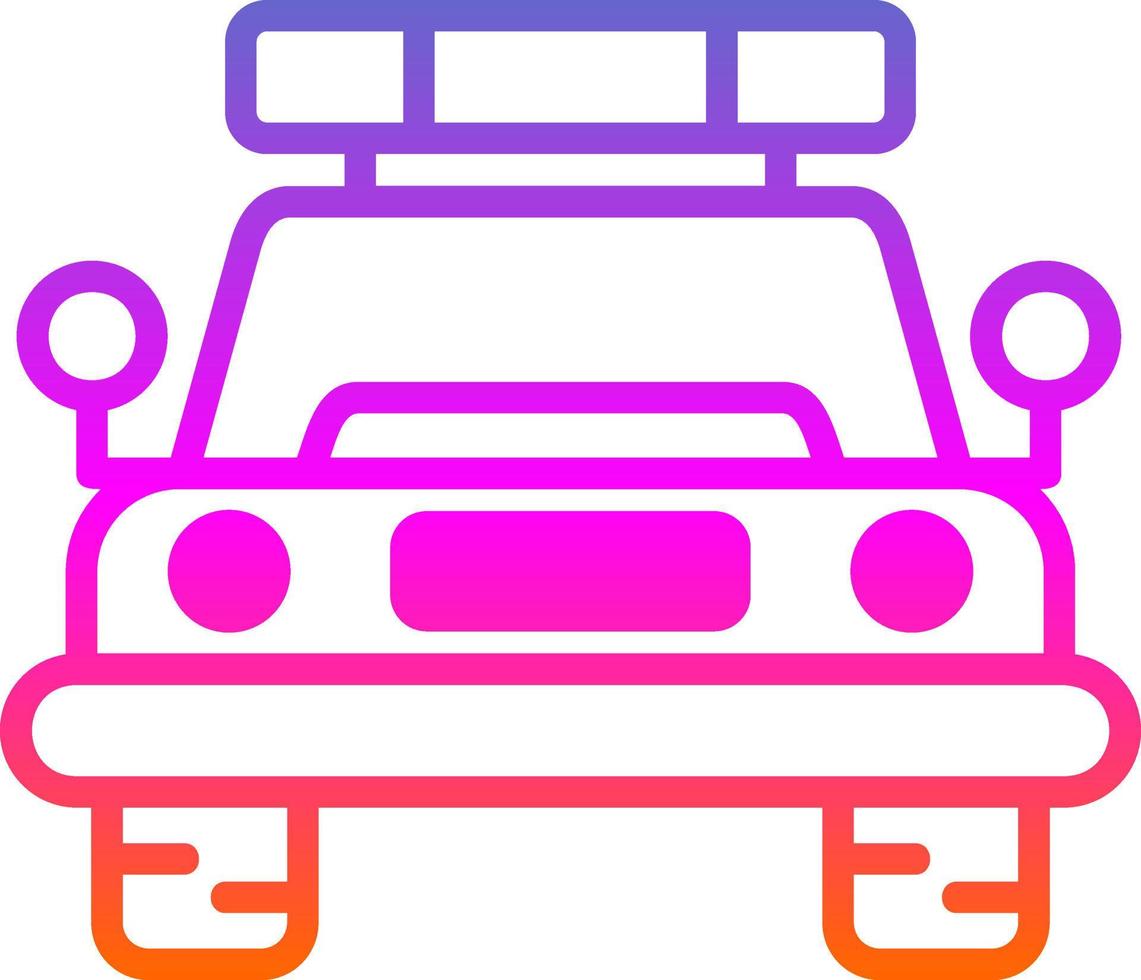 diseño de icono de vector de coche de policía