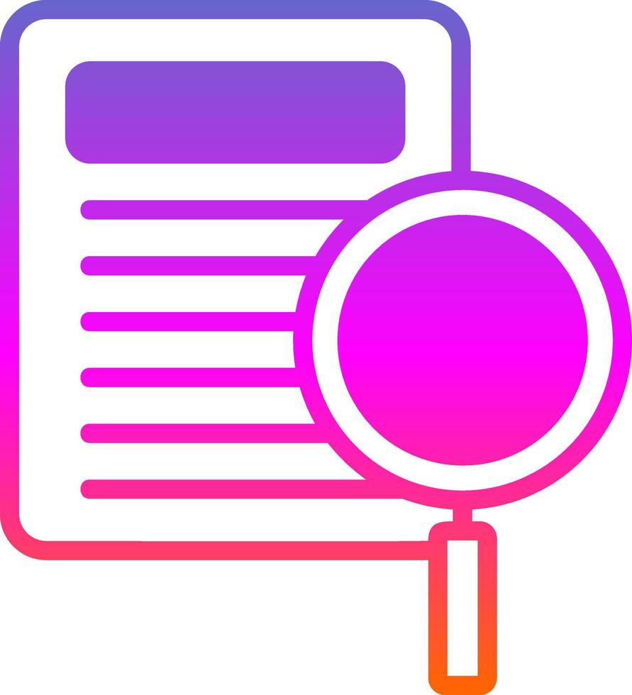 Investigation Vector Icon Design