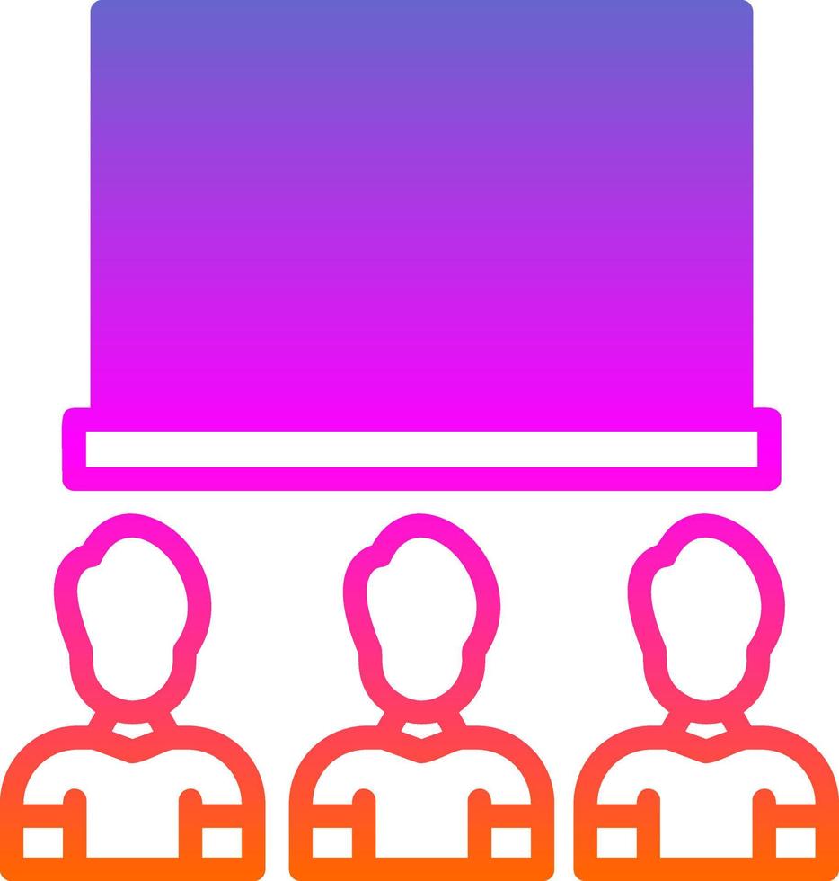 Video Conference Vector Icon Design