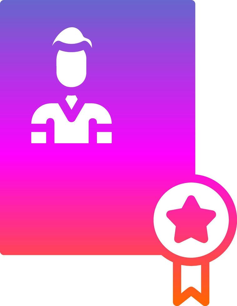 Certificate Vector Icon Design