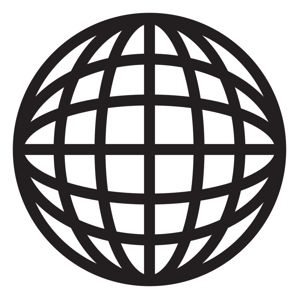 world icon black png