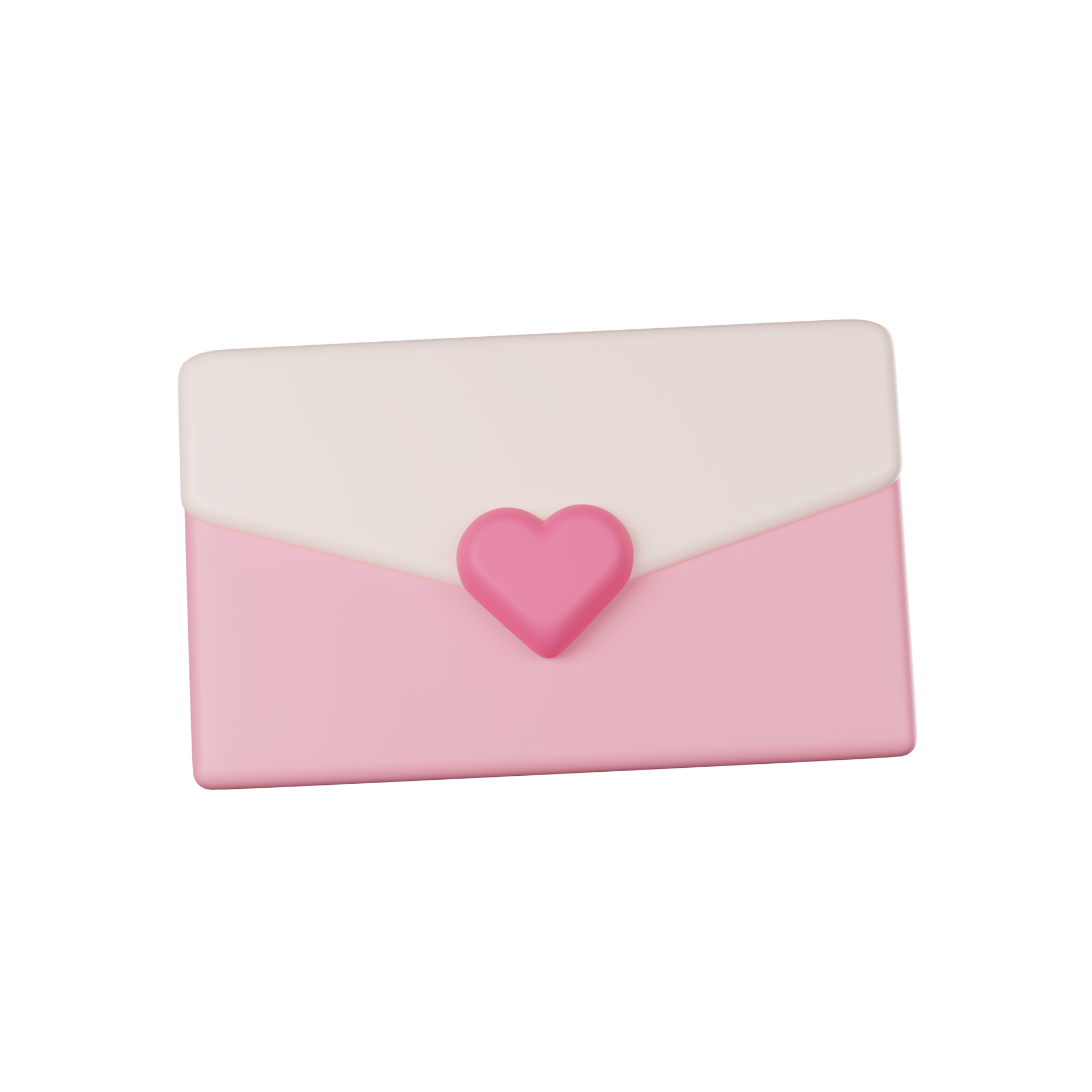 Free Pink envelope with heart, Valentine's Day 16586338 PNG with