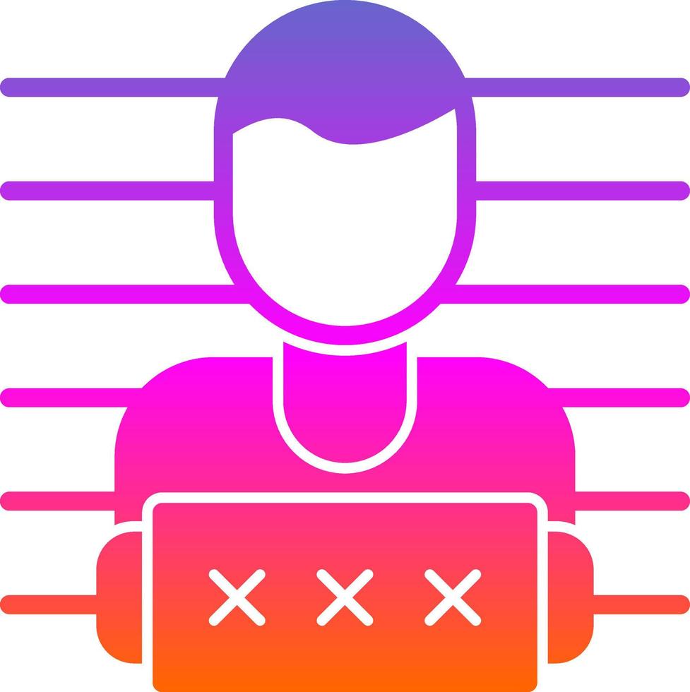 Mugshot Vector Icon Design