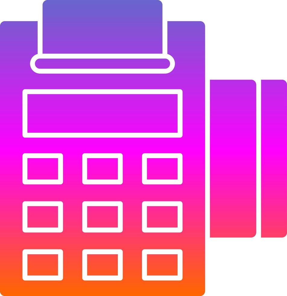 Pos Terminal Vector Icon Design