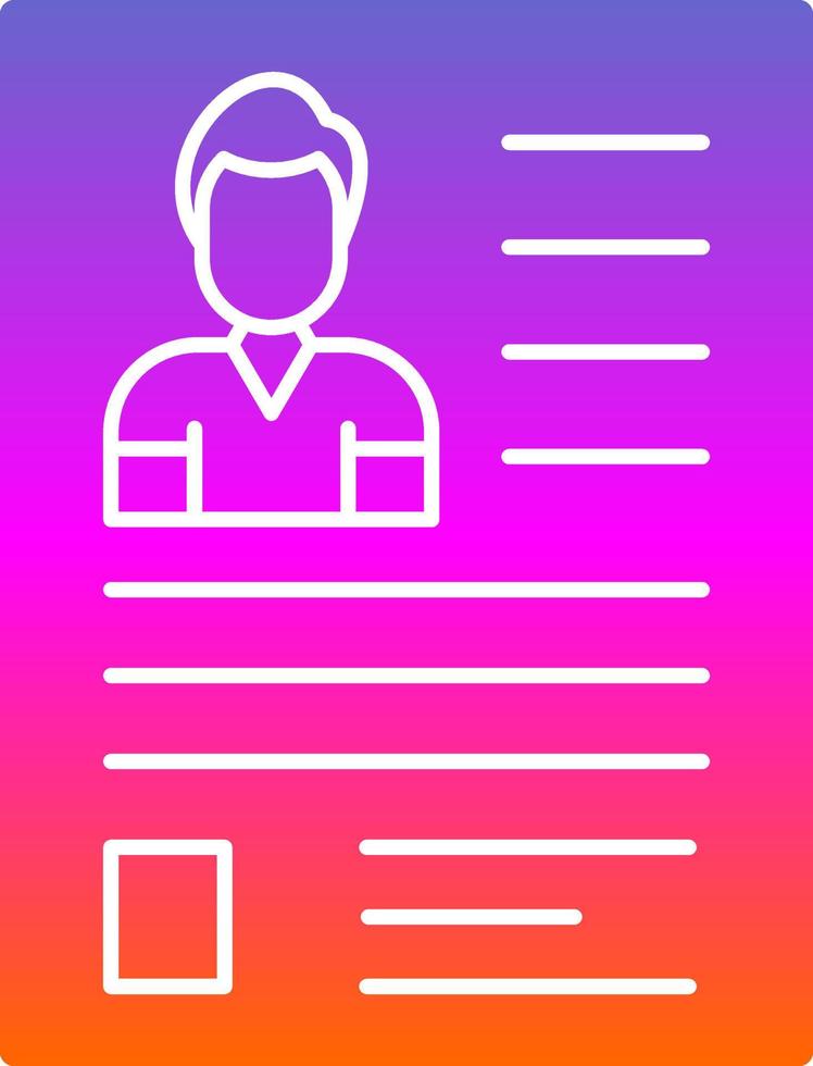 Resume Vector Icon Design