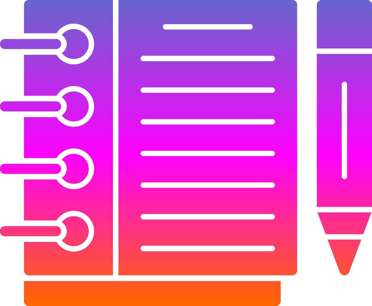 Sketchbook Vector Icon Design