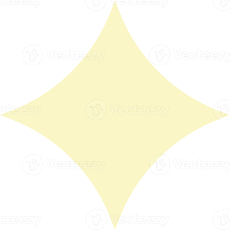 Star icon shape in simple design png