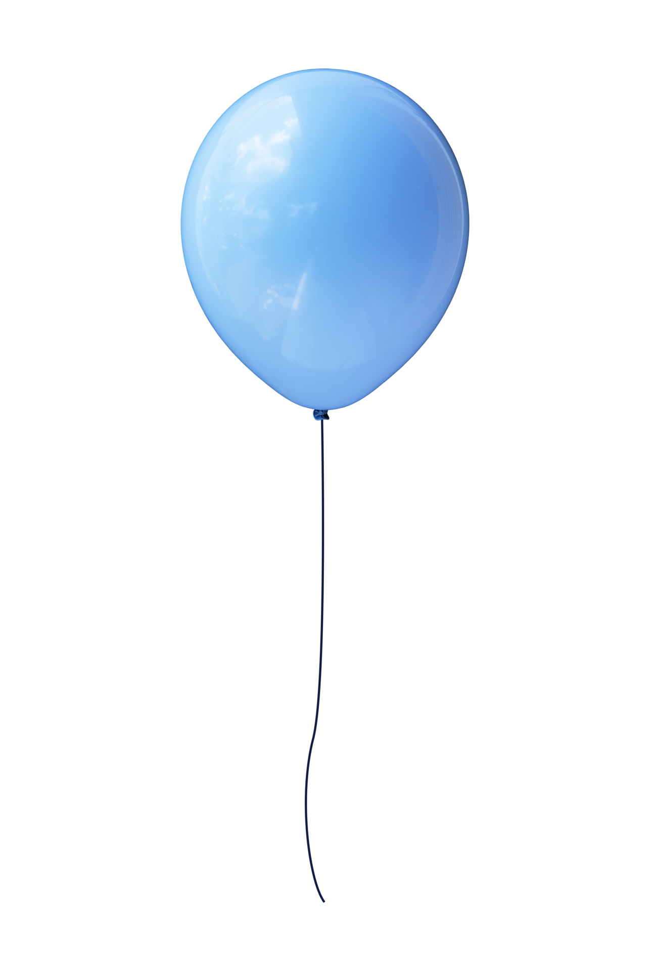 balão de hélio na cor azul com um fundo isolado de corda 16586579 PNG