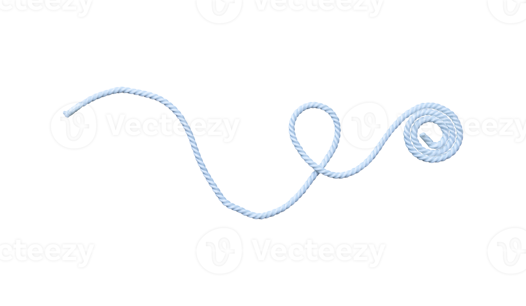 weißes Seil mit Knoten und Rollen png