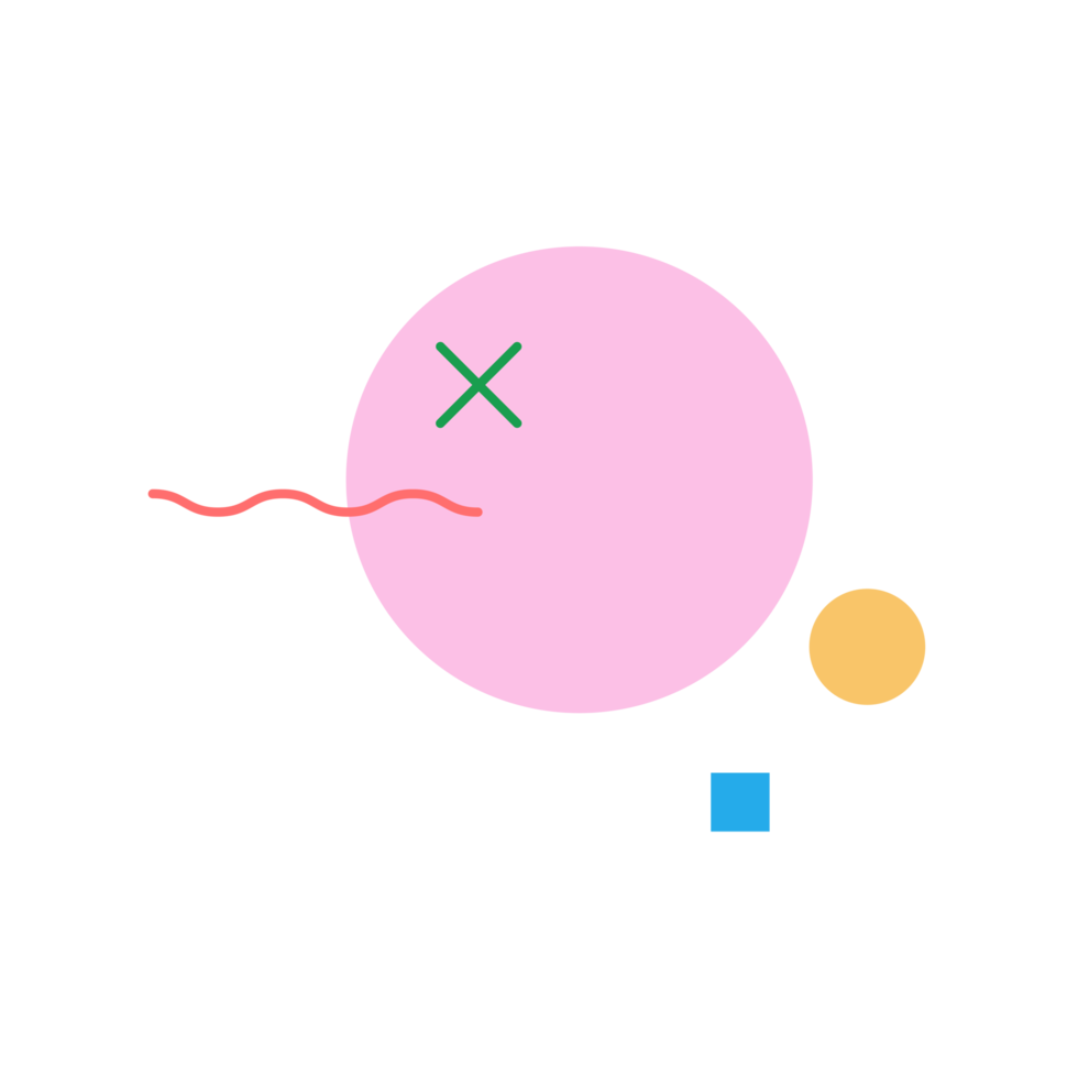 forme abstraite à la mode pour l'élément de conception png