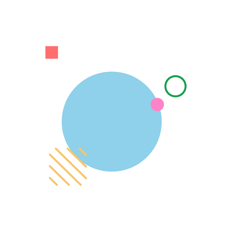 Abstract trendy shape for design element png
