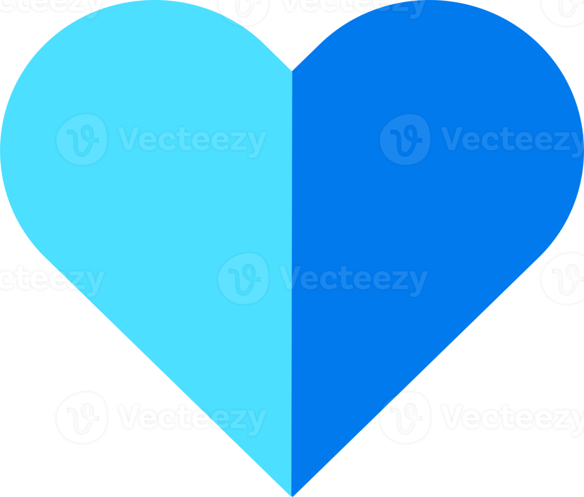 símbolo de amor en forma geométrica para elemento de diseño png