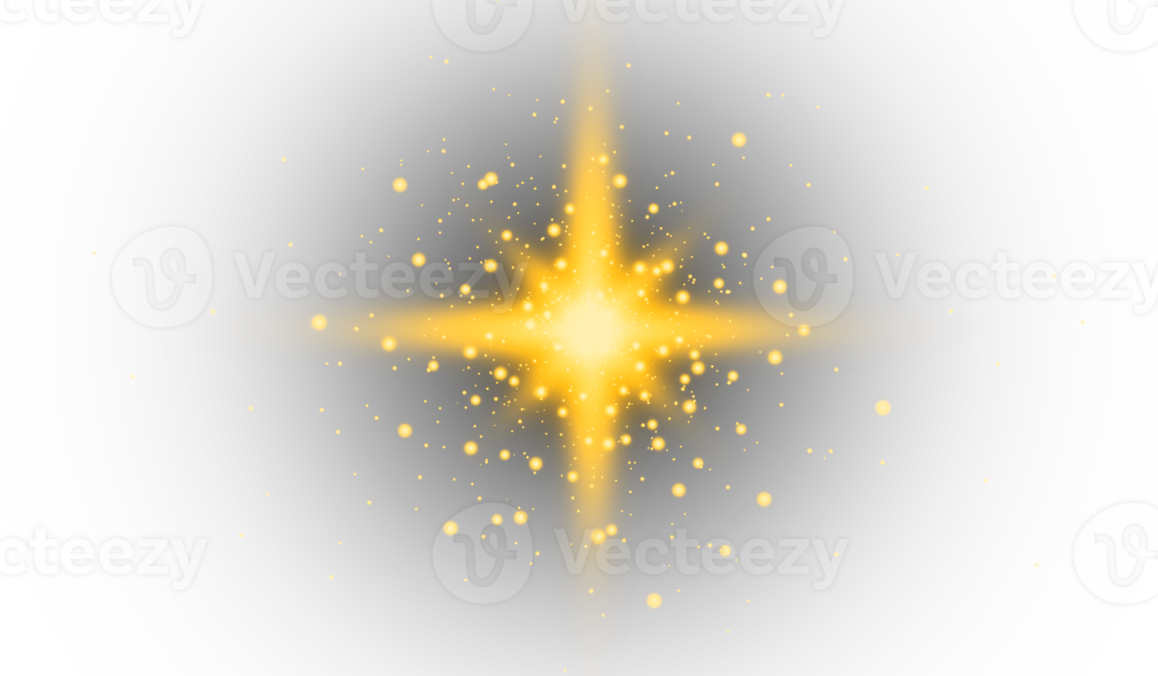 scintillio d'oro stella modello per foto effetto e sovrapposizione. astratto sfocato stella leggero struttura per sfondo. png