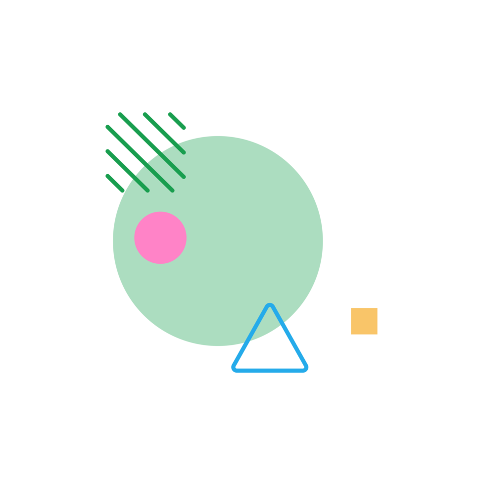 Abstract trendy shape for design element png