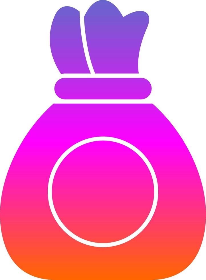 Money Bag Vector Icon Design