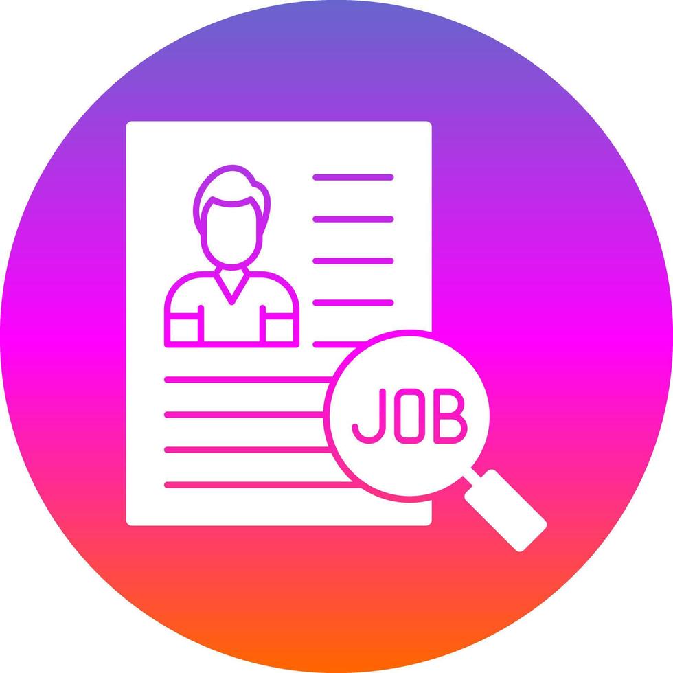 Job Vector Icon Design