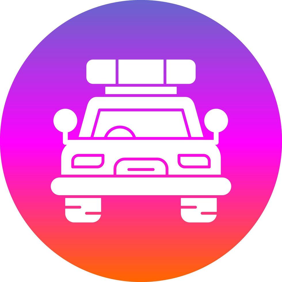 diseño de icono de vector de coche de policía