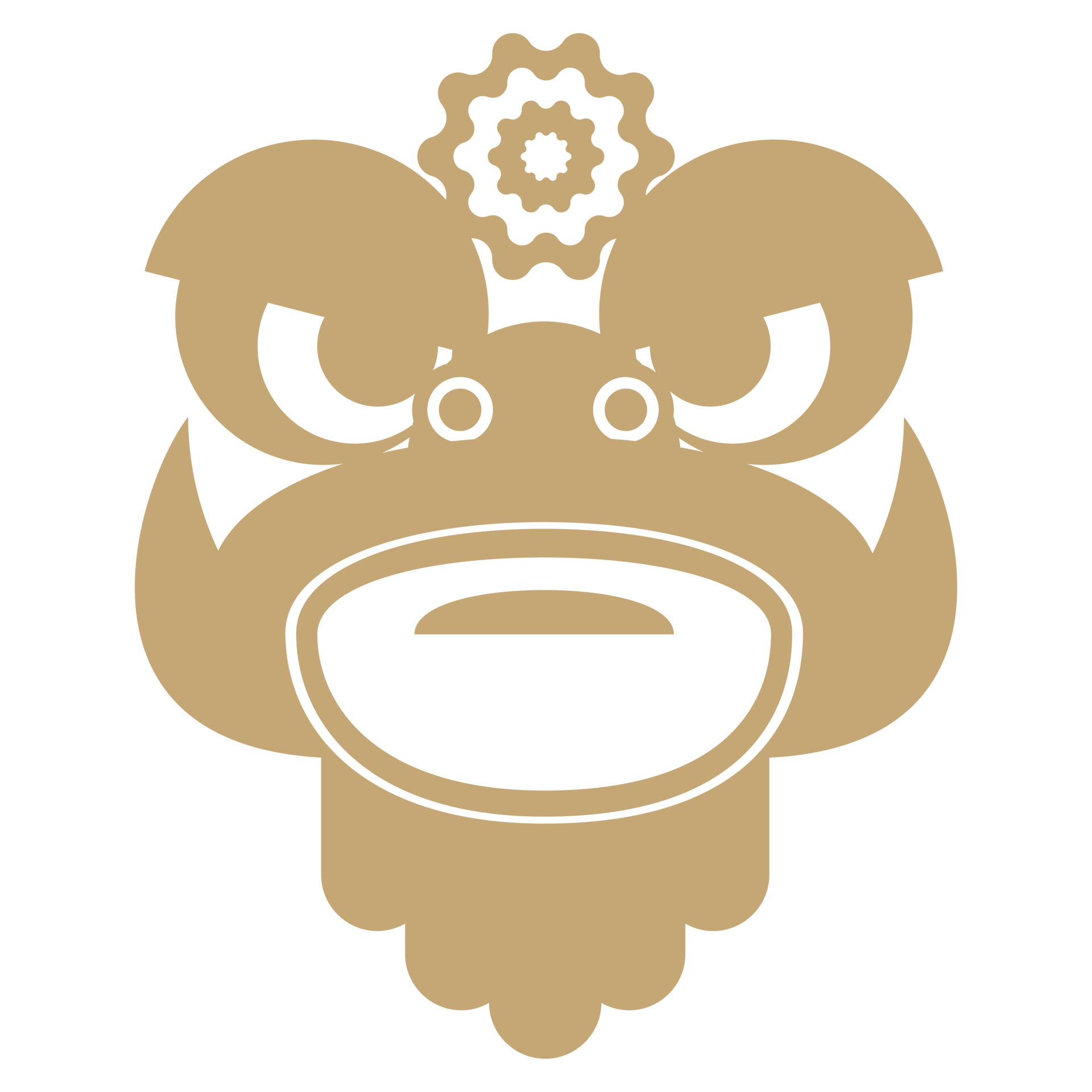 chinese new year lion head parts