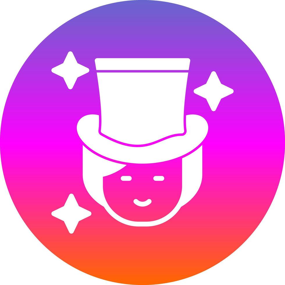 Magician Woman Vector Icon Design