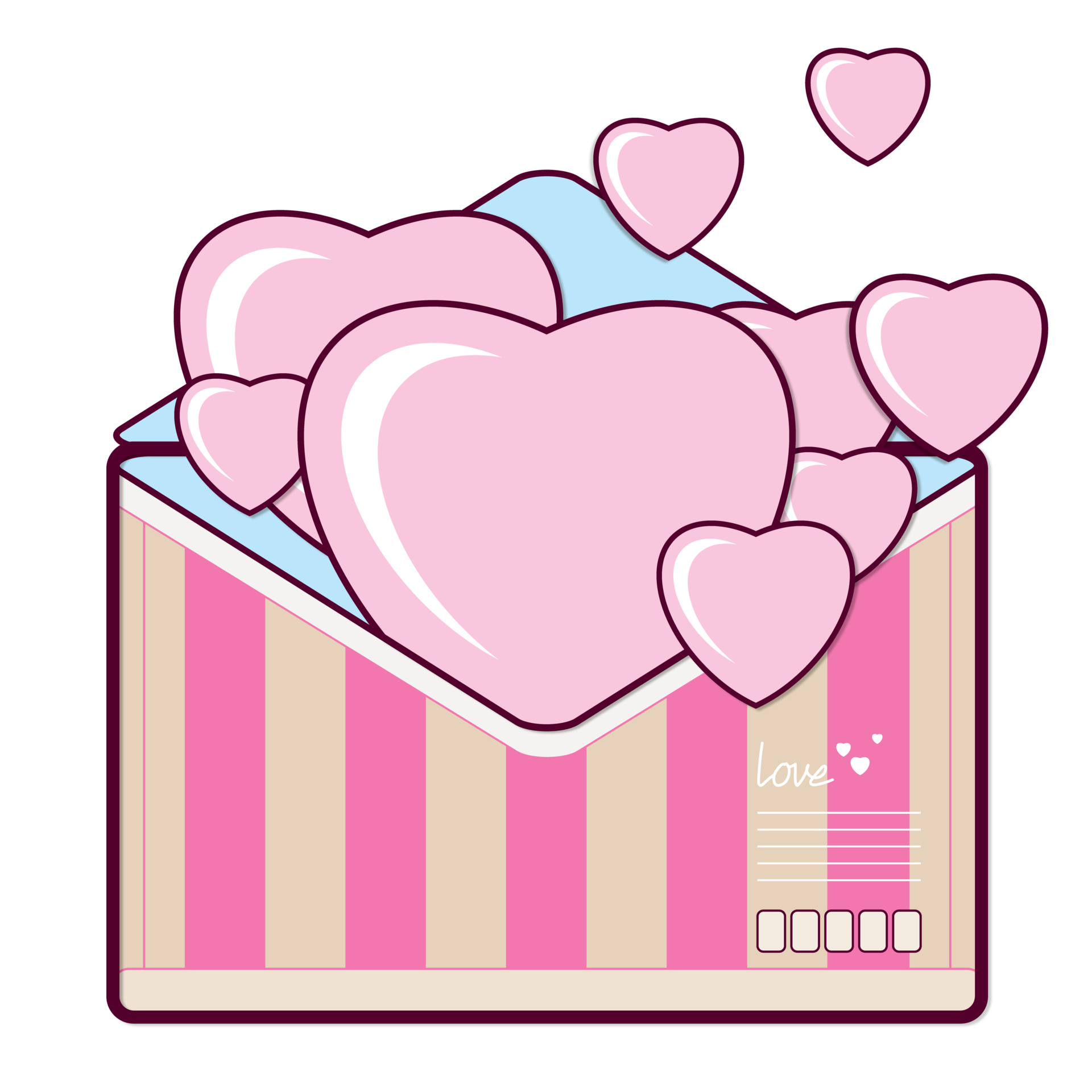 love-letter-for-valentine-cartoon-cute-16587353-png