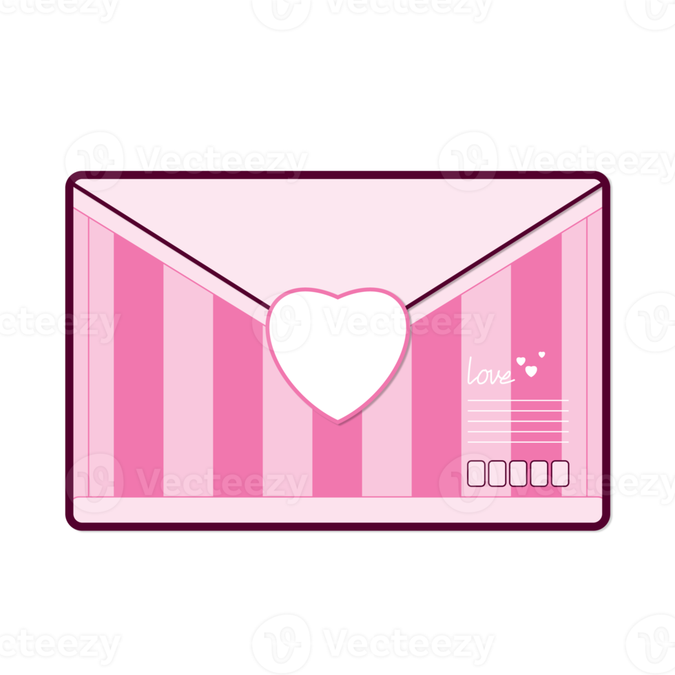 love letter for valentine cartoon cute png