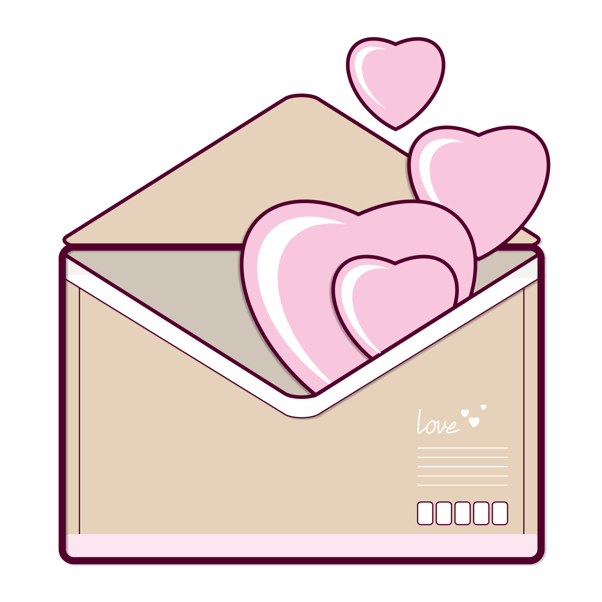 love-letter-for-valentine-cartoon-cute-16587483-png