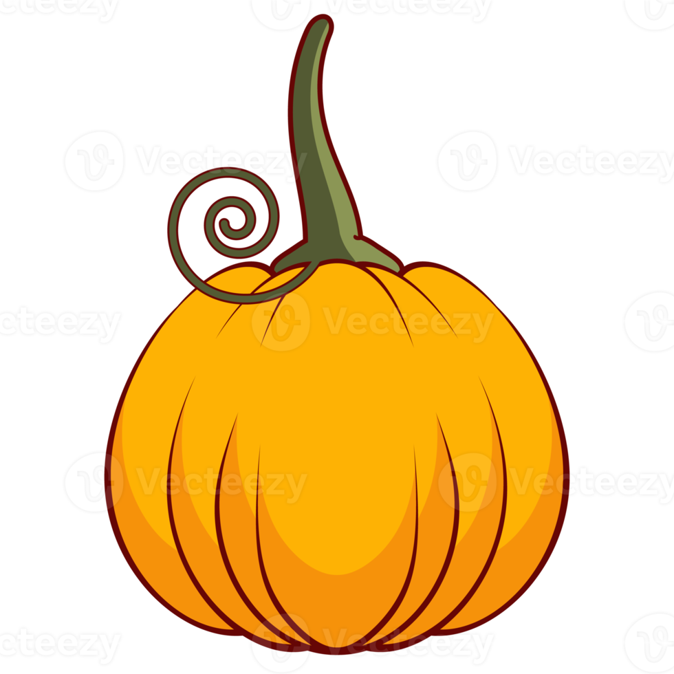 dessin animé citrouille mignon pour halloween png