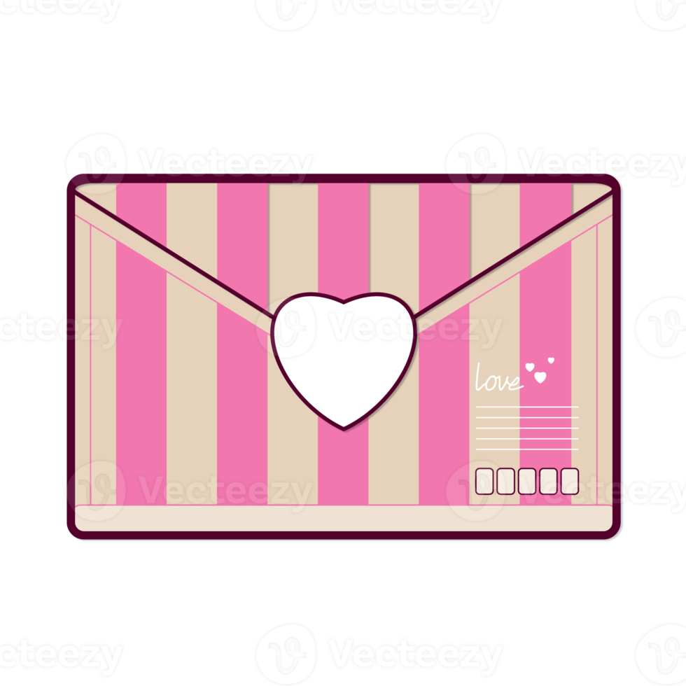 love letter for valentine cartoon cute png