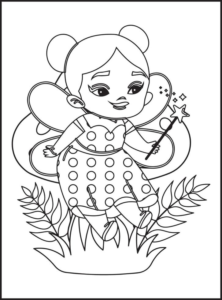 Fairy Tales Coloring Pages for Kids vector