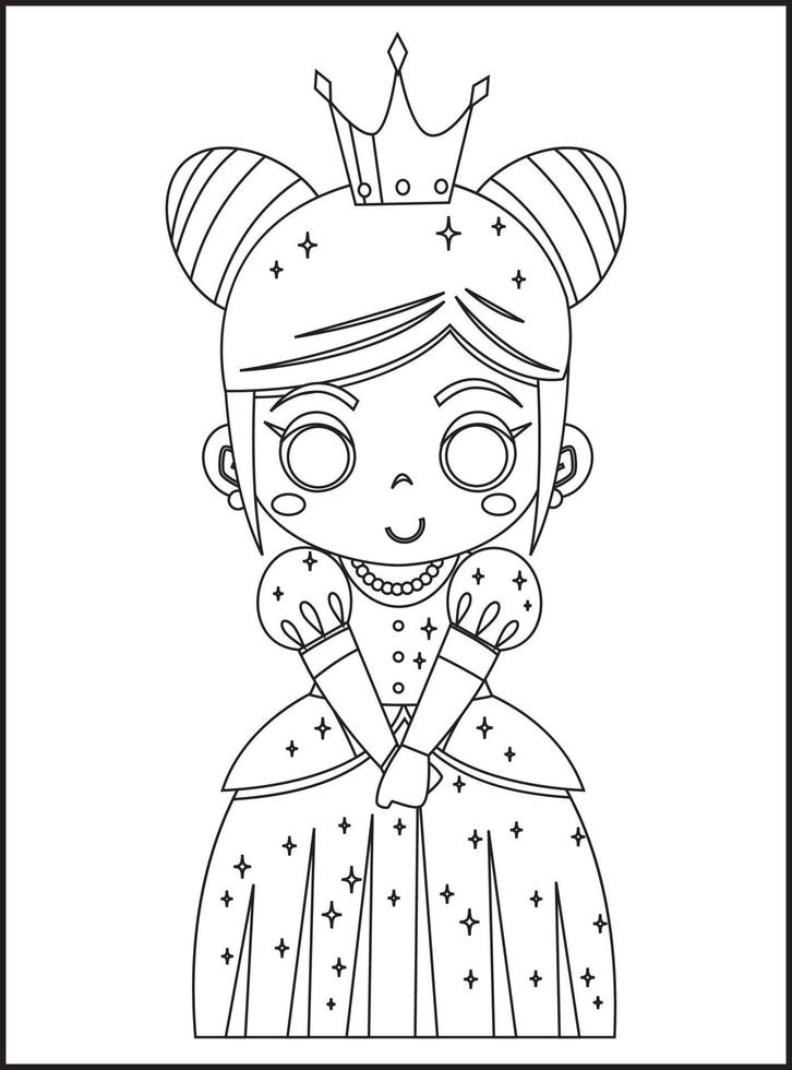Princess Coloring Pages vector