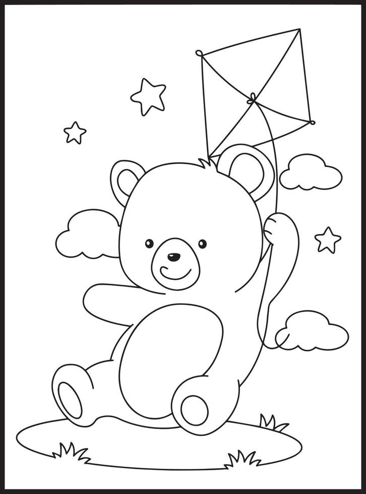 Bear Coloring Pages vector