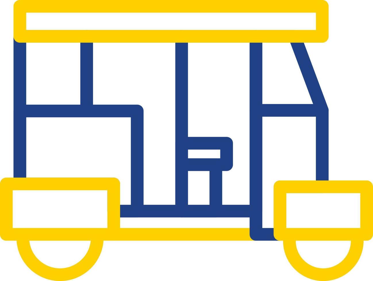 Rickshaw Vector Icon Design