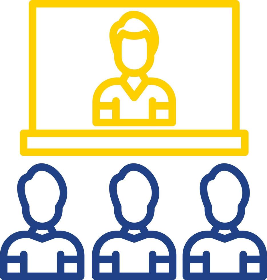 Video Conference Vector Icon Design