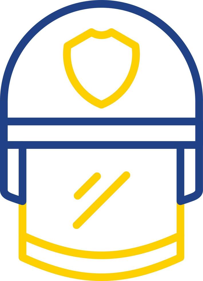 Police Helmet Vector Icon Design