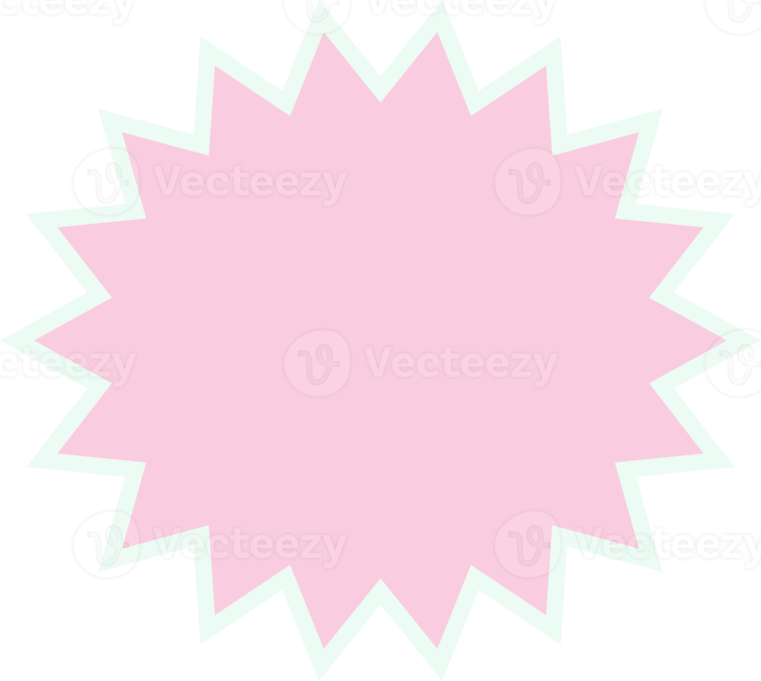pastel abstract star shape decoration png