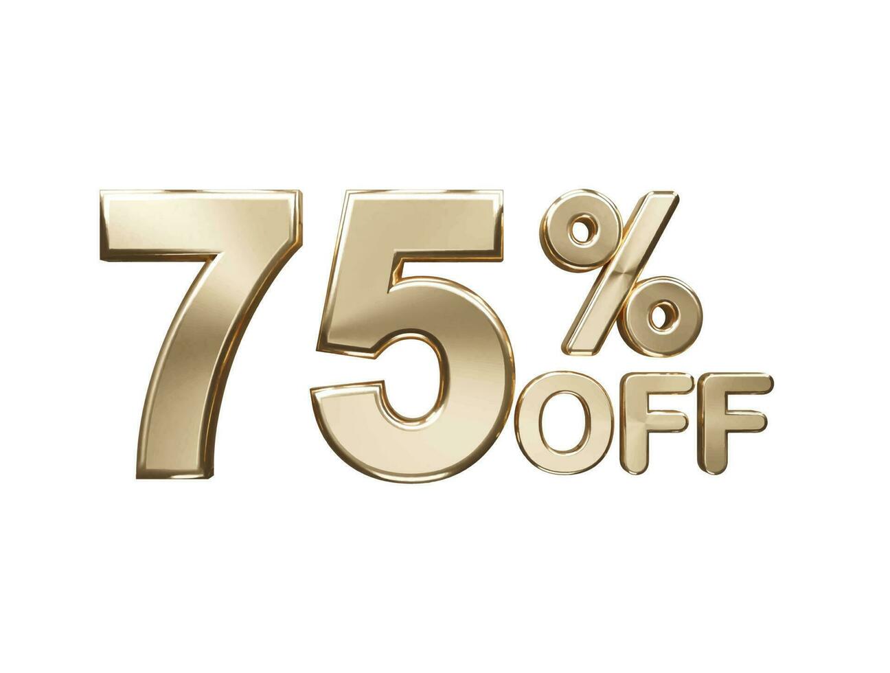 Percent off discount sale text effect vector