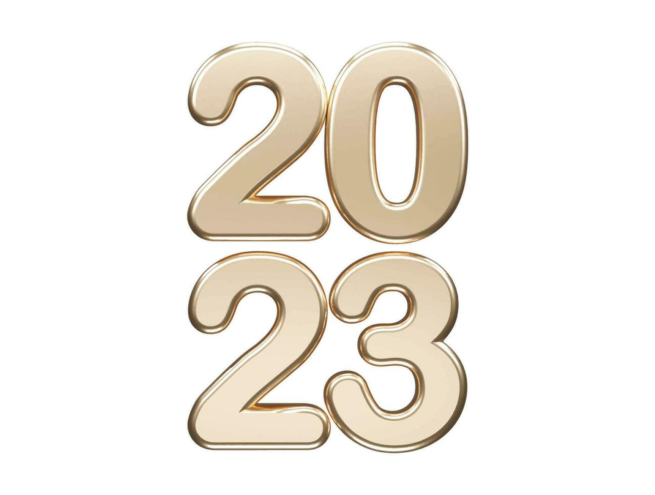 New year 2023 text effect vector illustration