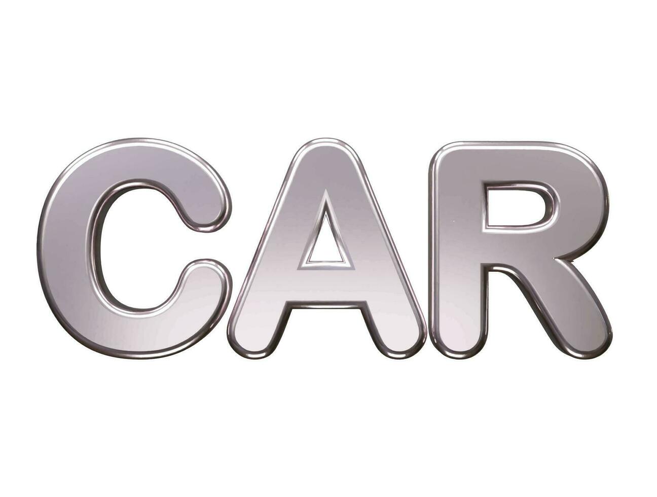 Car text effect vector