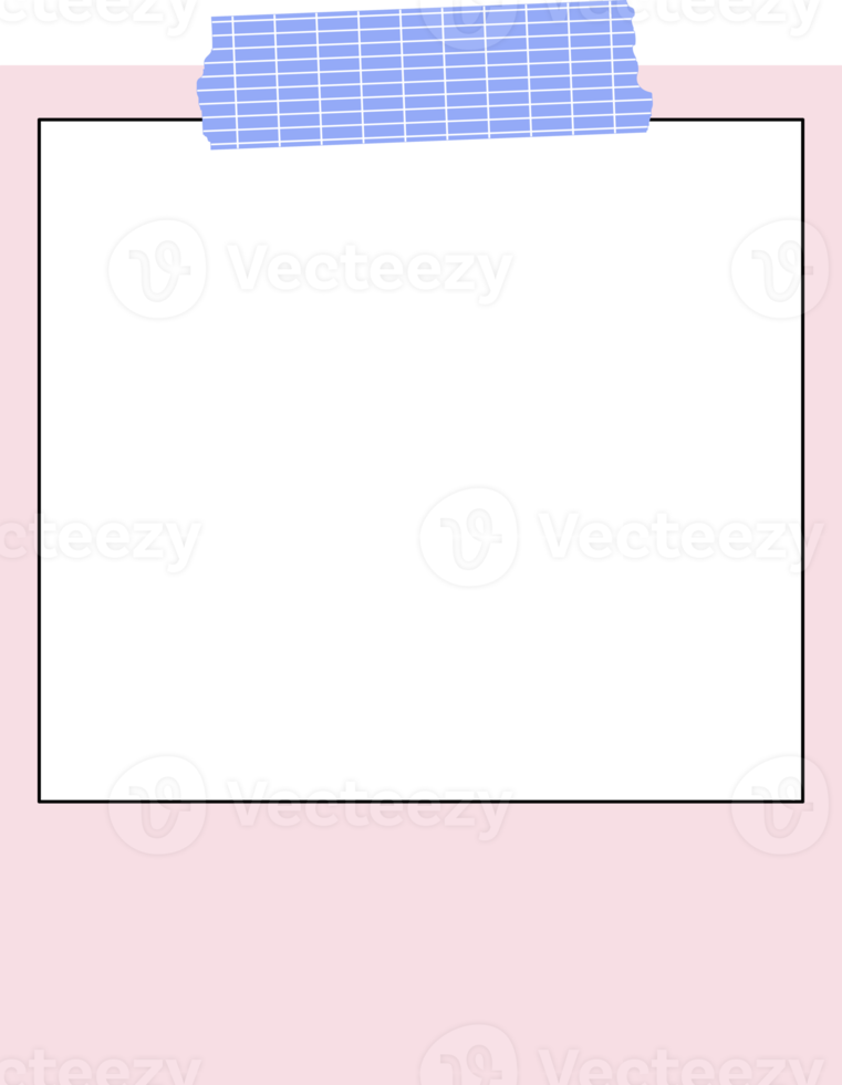 cute pastel blank paper planner png