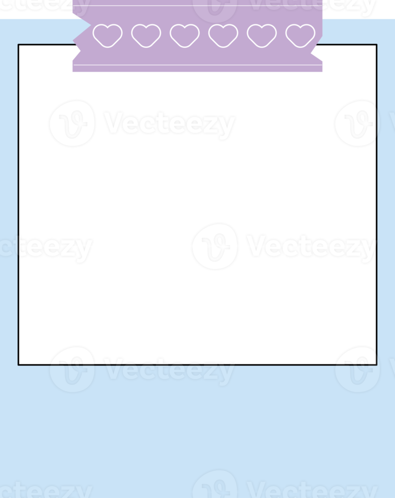 cute pastel blank paper planner png