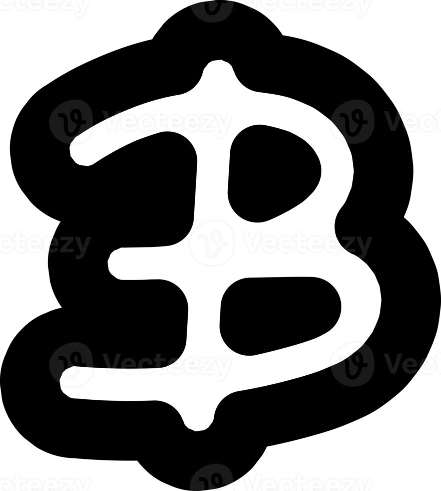 black and white letter hand draw alphabet png