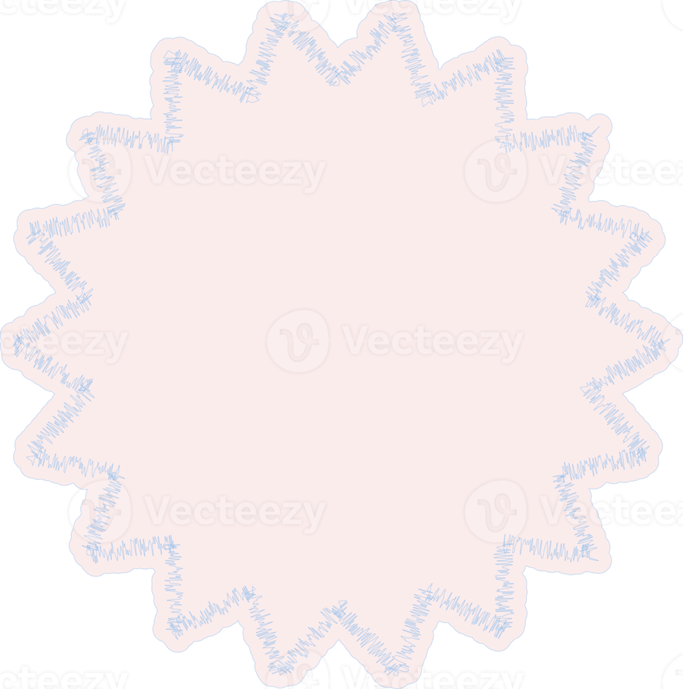 pastel abstract star shape decoration png