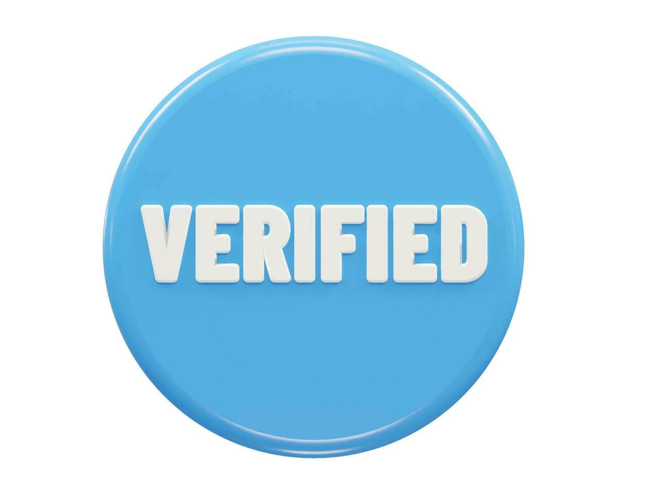 Verified icon 3d vector